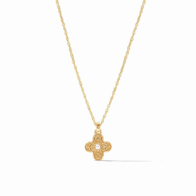 Malta Corinth Delicate Necklace - Pearl-Julie Vos-Renee Taylor Gallery