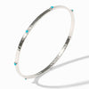 Crescent Stone Bangle-Turquoise Blue - BG193STQ-Julie Vos-Renee Taylor Gallery