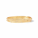 Crescent Stone Turquoise Blue Bangle - BG193GTQ-Julie Vos-Renee Taylor Gallery