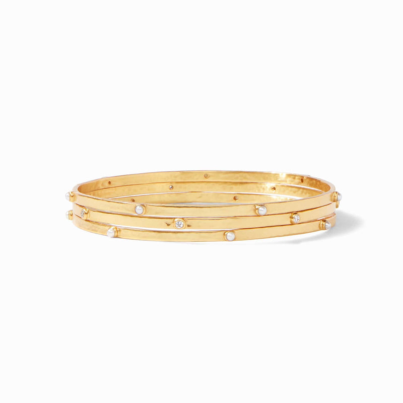 Crescent Stone Bangle-Julie Vos-Renee Taylor Gallery