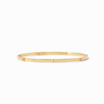 Crescent Stone Bangle - Cubic Zirconia-Julie Vos-Renee Taylor Gallery