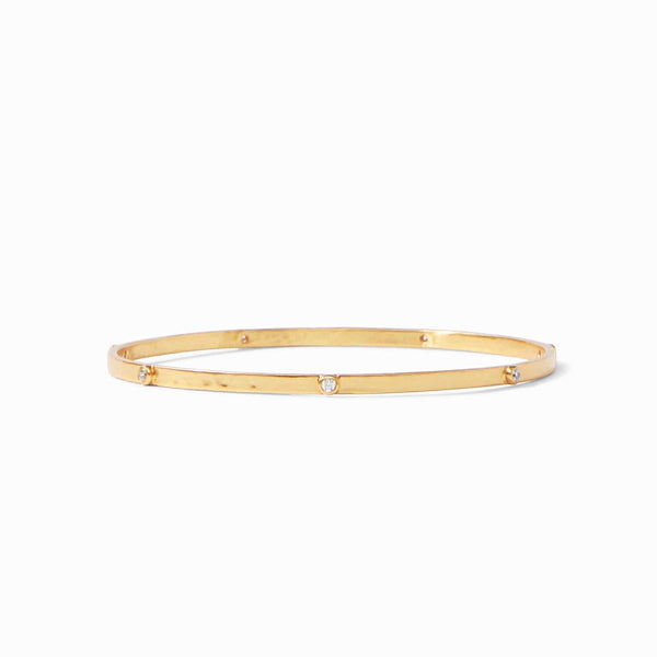 Crescent Stone Bangle Cubic Zirconia - BG193GCZ - Julie Vos