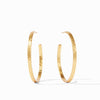 Crescent Hoop Earrings - HP019G-Julie Vos-Renee Taylor Gallery