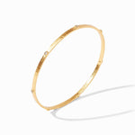 Crescent Stone Bangle - Cubic Zirconia-Julie Vos-Renee Taylor Gallery