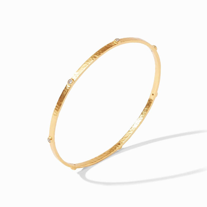 Crescent Stone Bangle - Jade Green-Julie Vos-Renee Taylor Gallery