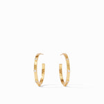 Crescent Stone Hoop Earrings - HP036GCZ-Julie Vos-Renee Taylor Gallery