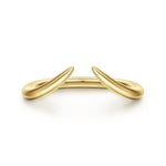 Curved 14K Yellow Gold Open Anniversary Band Contemporary Collection (Devoted) - AN16813Y4JJJ-Gabriel & Co.-Renee Taylor Gallery