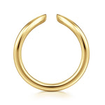 Curved 14K Yellow Gold Open Anniversary Band Contemporary Collection (Devoted) - AN16813Y4JJJ-Gabriel & Co.-Renee Taylor Gallery