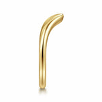 Curved 14K Yellow Gold Open Anniversary Band Contemporary Collection (Devoted) - AN16813Y4JJJ-Gabriel & Co.-Renee Taylor Gallery