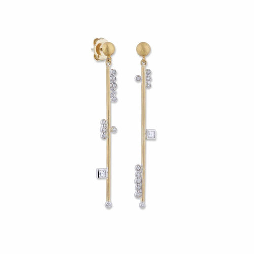 Deck Earrings with Diamond by Lika Behar
