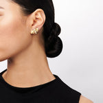18k Yellow Gold & Diamond Bee Earrings - DE274-Y-Simon G.-Renee Taylor Gallery