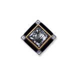 Deck Ring with Rutilated Quartz & Diamond by Lika Behar