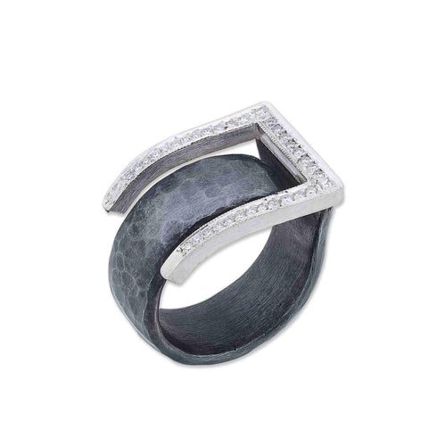 Deck Ring with Diamond by Lika Behar