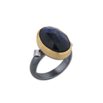 Deck Ring with Labradorite & Diamond by Lika Behar
