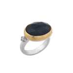 Deck Ring with Labradorite & Diamond by Lika Behar