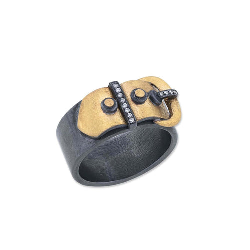 Deck Ring with Diamond by Lika Behar