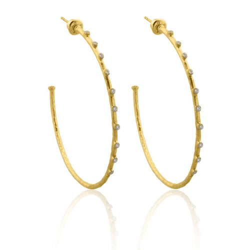 Dima Earrings with Diamond by Lika Behar