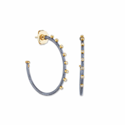 Dima Earrings with Diamond by Lika Behar