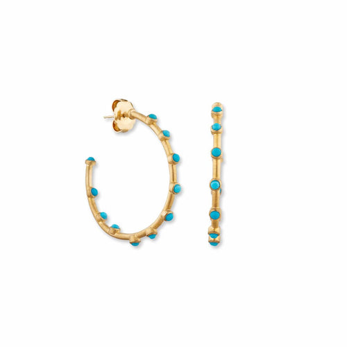 Dima Earrings 40MM with Turquoise Sleeping Beauty by Lika Behar
