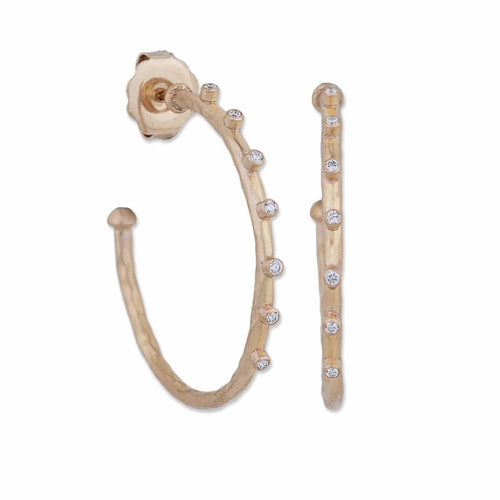 Dima Earrings with Diamond by Lika Behar