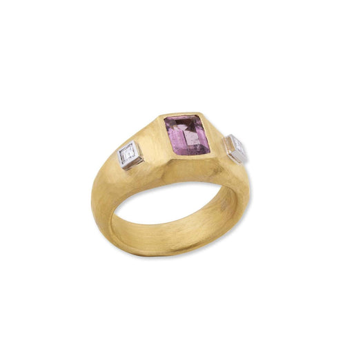 Diva Ring with Tourmaline & Diamond by Lika Behar