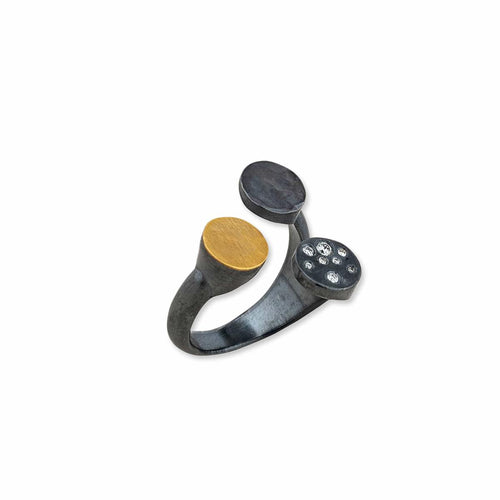 Dora Ring with Sprinkled Diamonds by Lika Behar