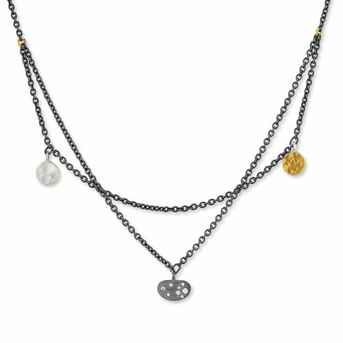 Dora Bean Necklace with Diamond by Lika Behar