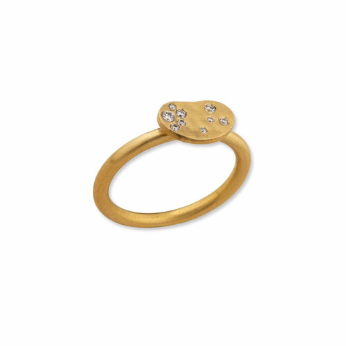 Dora Bean 22K Ring, Diamond by Lika Behar