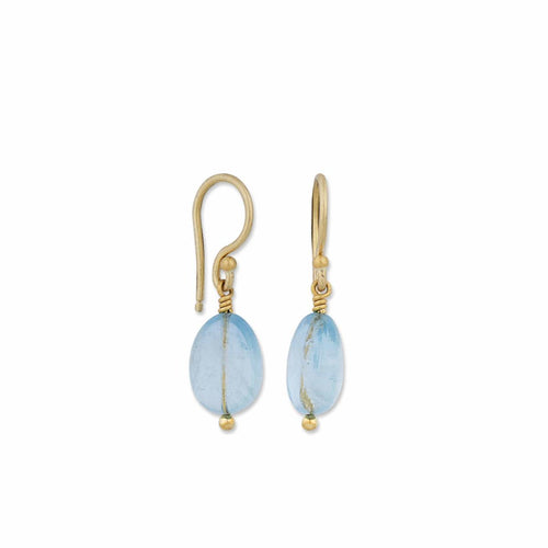 Dive in Earrings with Aquamarine by Lika Behar
