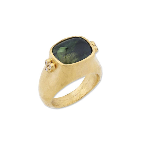 Diva Ring with Tourmaline & Diamond by Lika Behar