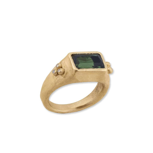 Diva Ring with Tourmaline & Diamond by Lika Behar