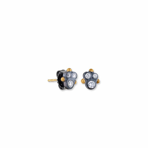 Dylan Medium 24K & Oxidized Studs by Lika Behar