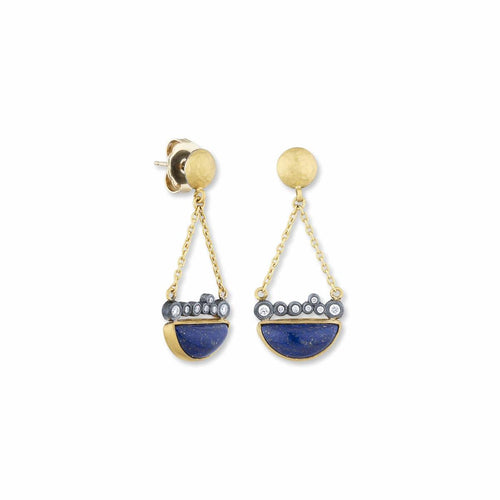 Dylan Earring with Lapis & Diamond by Lika Behar