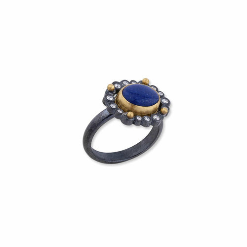 Dylan Lapis Ring with Diamond by Lika Behar