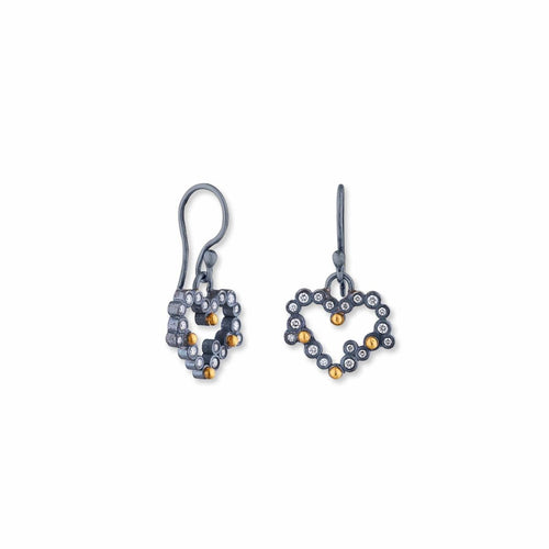 Dylan Love Earrings with Diamond by Lika Behar