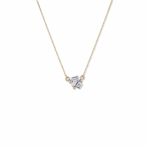 Peach Glow Dylan Necklace with Diamond by Lika Behar