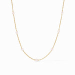 The Pink Delicate Station Necklace-Pink Pearl - N634GPPL00-Julie Vos-Renee Taylor Gallery