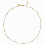 The Pink Delicate Station Necklace-Pink Pearl - N634GPPL00-Julie Vos-Renee Taylor Gallery