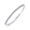 14K White Gold Diamond Bangle – BG3976-62W45JJ-Gabriel & Co.-Renee Taylor Gallery