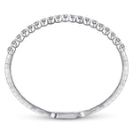 14K White Gold Diamond Bangle – BG3976-62W45JJ-Gabriel & Co.-Renee Taylor Gallery