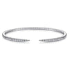 14K White Gold Split Diamond Spike Bangle – BG3912-62W45JJ-Gabriel & Co.-Renee Taylor Gallery