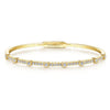 14K Yellow Gold Bezel Station Diamond Bangle – BG3843-62Y45JJ-Gabriel & Co.-Renee Taylor Gallery