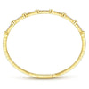 14K Yellow Gold Bezel Station Diamond Bangle – BG3843-62Y45JJ-Gabriel & Co.-Renee Taylor Gallery