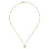 14K White & Yellow Gold Bujukan Diamond Cut Pendant Necklace - NK6862M45JJ-Gabriel & Co.-Renee Taylor Gallery