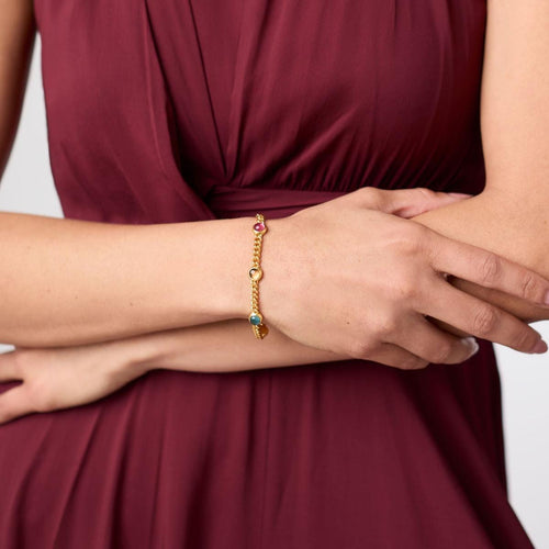 Dolce Delicate Bracelet-Iridescent Multi Stone - BL253GIML00-Julie Vos-Renee Taylor Gallery