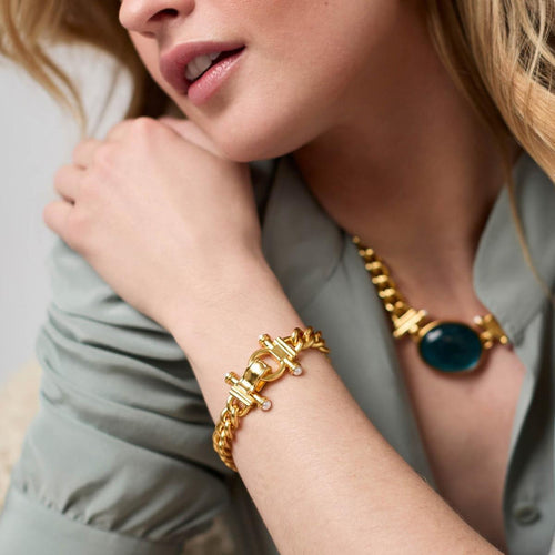 Dolce Demi Link Bracelet-Pearl - BL245GPL-Julie Vos-Renee Taylor Gallery