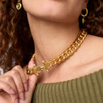 Dolce Link Necklace-Pearl - N572GPL00-Julie Vos-Renee Taylor Gallery