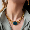 Dolce Statement Necklace-Iridescent Montana Blue - N573GIPE00-Julie Vos-Renee Taylor Gallery
