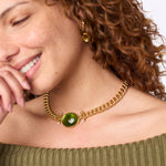 Dolce Statement Necklace-Iridescent Palmetto Green - N573GIJG00-Julie Vos-Renee Taylor Gallery