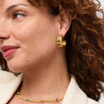 Dolce Stone Hoop-Iridescent Montana Blue - HP126GIPE-Julie Vos-Renee Taylor Gallery